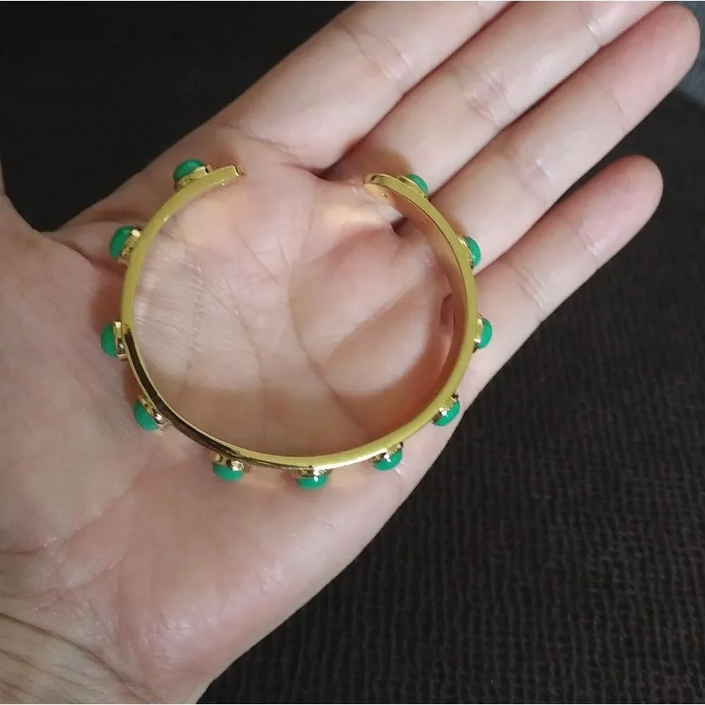 ✨️HP✨️ Kate Spade♠  "Tag🏷️ Along" Cuff in Jade Green💚 - Picture 6 of 6